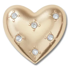 Gold Encrusted Heart  Jibbitz